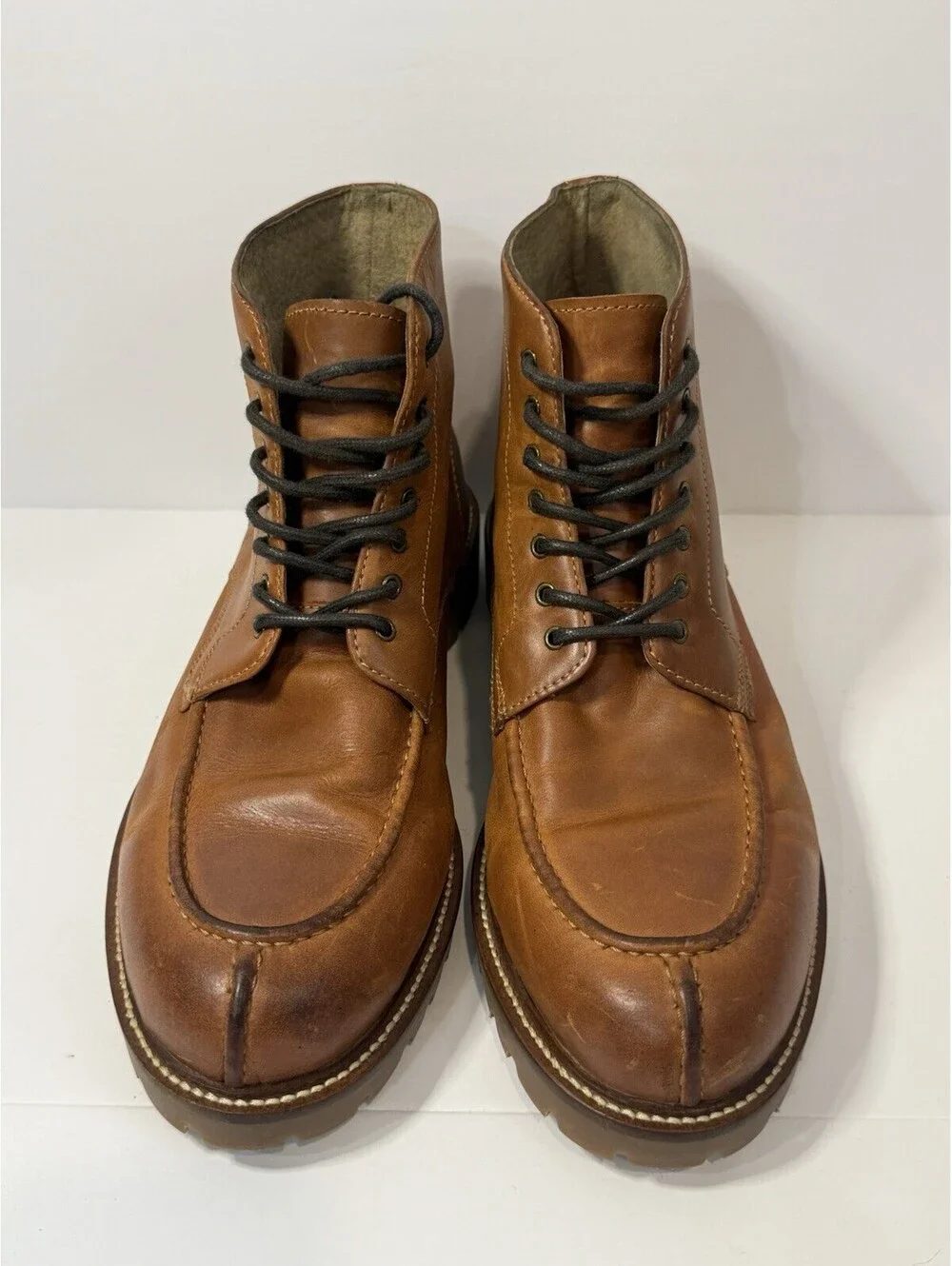 Banana Republic Ortho Chukka Leather Moc Toe Boots Brown Men’s Size 8